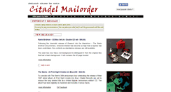 Desktop Screenshot of citadelmailorder.com